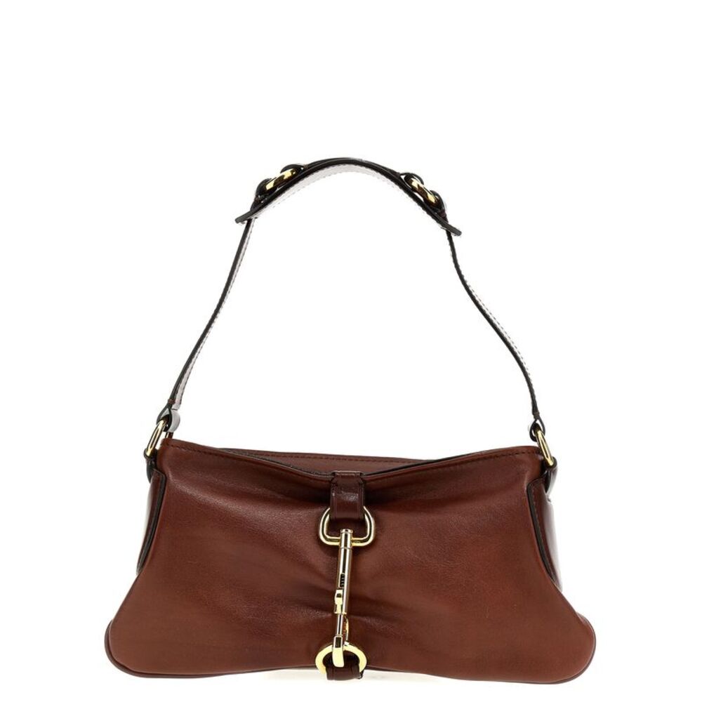 Chloé Brown Cotton Shoulder Women's Bag